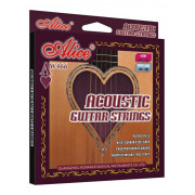 AW466-L Комплект струн для акустической гитары, фосфорная бронза, 12-53, Alice
