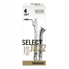 RSF05BSX4S Select Jazz Filed Трости для саксофона баритон, размер 4, мягкие (Soft), 5шт, Rico
