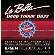 0760M Deep Talkin' Bass Комплект струн для бас-гитары, сталь, 52-110, La Bella