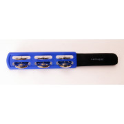 SL-6BL Бубенцы плоские на пластиковой ручке, синий, Fleet