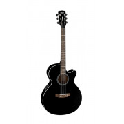 SFX1F-BK SFX Series Электро-акустическая гитара, с вырезом, черная, Cort