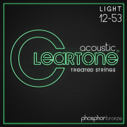 7412 Phosphor Bronze Комплект струн для акустической гитары, ф.бронза, с покрытием, 12-53, Cleartone