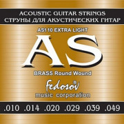 Cтруны Fedosov Acoustic для акустической гитары, латунь, 10-49 (AS110)