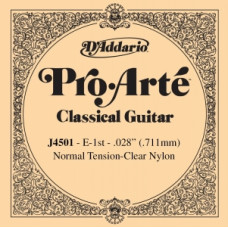 J4501 Pro-Arte Отдельная 1-ая струна для классической гитары, нейлон, D'Addario