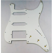 Панель (pickguard) для электрогитары S-S-H, однослойная, белая (H-1002B)