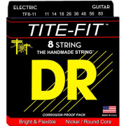 TF8-11 Tite-Fit Комплект струн для 8-струнной электрогитары, никелированные, 11-80, DR