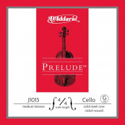 J1013-4/4M Prelude Отдельная струна Соль/G для виолончели размером 4/4, среднее натяжение, D'Addario