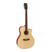 GA-FF-NAT-Bag Grand Regal Series Электро-акустическая гитара, с вырезом, с чехлом, натуральный, Cort