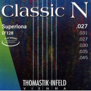 CF128 Classic N Комплект струн для акустической гитары, нейлон/хромированная сталь 027-045 Thomastik