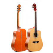 HS-4140-N Акустическая гитара, с вырезом, цвет натуральный, Caravan Music