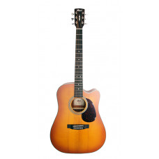 MR600F-LVBS MR Series Электро-акустическая гитара, с вырезом, Cort