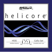 H510-4/4M Helicore Комплект струн для виолончели размером 4/4, среднее натяжение, D'Addario