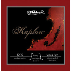 K410-LM Kaplan Комплект струн для альта большого размера, среднее натяжение, D'Addario