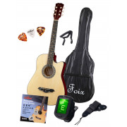 Акустическая гитара Foix с комлпектом аксессуаров, цвет натуральный (FFG-2038CAP-NA) 