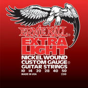 P02210 Nickel Wound Extra Light Комплект струн для электрогитары, никель, 10-50, Ernie Ball
