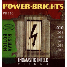 PB110 Power-Brights Regular Bottom Комплект струн для электрогитары, 10-45, Thomastik