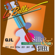 GJL-BE Gypsy Jazz Silk&Steel Комплект струн для акустической гитары, Light, 11-51, шарик, La Bella