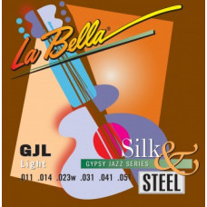 GJL-BE Gypsy Jazz Silk&Steel Комплект струн для акустической гитары, Light, 11-51, шарик, La Bella