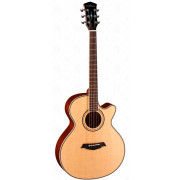 P670 Электро-акустическая гитара, с вырезом, с футляром, Parkwood