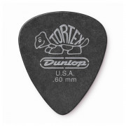 488R.60 Tortex Pitch Black Standard Медиаторы 72шт, толщина 0,60мм, Dunlop