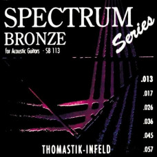 SB113 Spectrum Bronze Комплект струн для акустической гитары, сталь/бронза, 013-057, Thomastik