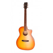 GA-MEDX-LVBS Grand Regal Series Электро-акустическая гитара, с вырезом, санберст, Cort