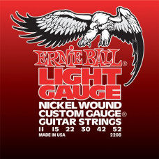 P02208 Nickel Wound Light Комплект струн для электрогитары, никель, 11-52, Ernie Ball