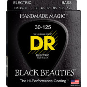 BKB6-30 Black Beauties Комплект струн для 6-струнной бас-гитары, сталь, с покрытием, 30-125, DR
