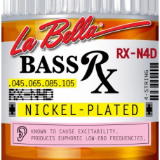 RX-N4D RX – Nickel Комплект струн для бас-гитары, никелированные, 45-105, La Bella