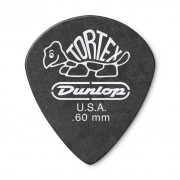 482R.60 Tortex Pitch Black Jazz III Медиаторы 72шт, толщина 0.60мм, Dunlop