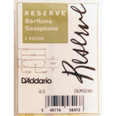 DLR0240 Reserve Трости для саксофона баритон, размер 4.0, 2шт, Rico