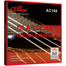 Струны Alice для классической гитары, посеребрённые, среднее натяжение (AC168-N) 