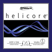 H311-1/2M-B10 Helicore Отдельная струна Е/Ми для скрипки размером 1/2, ср. натяж, 10шт, D'Addario