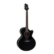 NDX-20-BK NDX Series Электро-акустическая гитара, с вырезом, черная, Cort