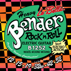 B1252 The Bender Heavy Комплект струн для электрогитары, никелированные, 12-52, La Bella