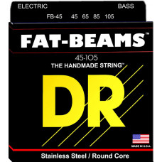 FB-45 Fat-Beams Комплект струн для бас-гитары, сталь, Medium, 45-105, DR