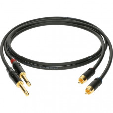 AL-RP0150 Кабель акустический RCA-Jack 6,35мм, 1,5м, 2шт, Klotz