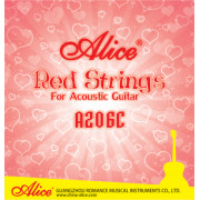 A206C-SL Super Light Комплект струн для акустической гитары, красная медь, 11-52, Alice