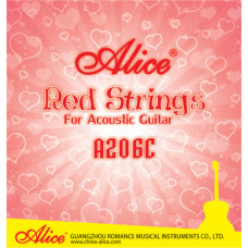 A206C-SL Super Light Комплект струн для акустической гитары, красная медь, 11-52, Alice