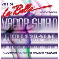 VSE1150 Vapor Shield Комплект струн для электрогитары, никелированные, Blues Light, 11-50, La Bella