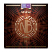NB1152 Nickel Bronze Комплект струн для акустической гитары, Custom Light, 11-52, D'Addario