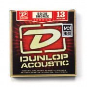 DAB1356 Комплект струн для акустической гитары, бронза 80/20, Medium, 13-56, Dunlop