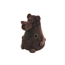 SB06 Свистулька большая Медведь, черная, Керамика Щипановых