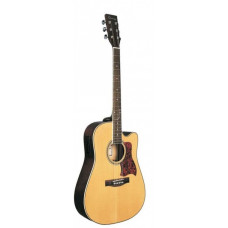 Электроакустическая гитара Caraya 41 с вырезом цвет натуральный (F641EQ-N)