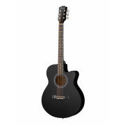 FFG-4001C-BK Акустическая гитара, с вырезом, черная, Foix