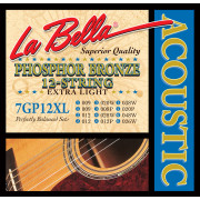 7GP12XL Комплект струн для акустической 12-струнной гитары 9-48 La Bella