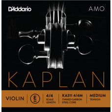KA311-4/4M Kaplan Amo Отдельная струна E/Ми для скрипки размером 4/4, среднее натяжение, D'Addario