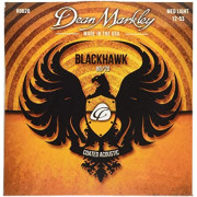 DM8020 Blackhawk 80/20 Комплект струн для акустической гитары, с покрытием, 12-53, Dean Markley