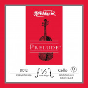 J1012-1/2M-B10 Prelude Отдельная струна D/Ре для виолончели размером 1/2, ср. натяж, 10шт, D'Addario