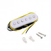 M270 Звукосниматель магнитный сингл, для Fender Strat, бриджевый, белый, Musiclily